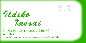 ildiko kassai business card
